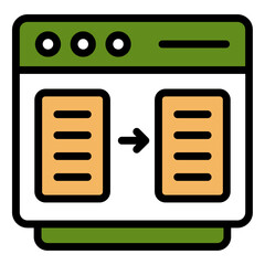 Website icon set. Containing web design, internet, content, SEO, hosting, server, homepage and e-commerce icon. Solid icon collection. Vector Website Interface thin line icons. See Less
