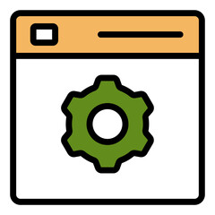 Website icon set. Containing web design, internet, content, SEO, hosting, server, homepage and e-commerce icon. Solid icon collection. Vector Website Interface thin line icons. See Less
