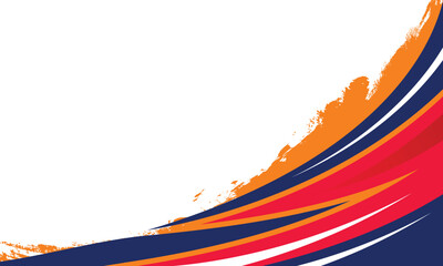 Abstract red and blue stripes racing background for car wrap vinyl sticker