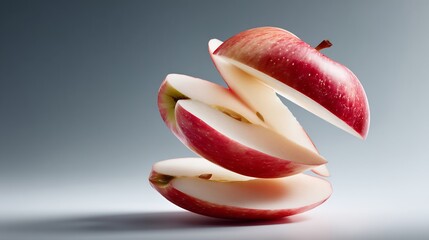 Sliced  segments arranged in a dynamic display.