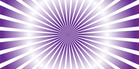 Purple Sunburst Pattern Background Sunburst or sun burst retro background Star burst abstract backdrop. Vector illustration