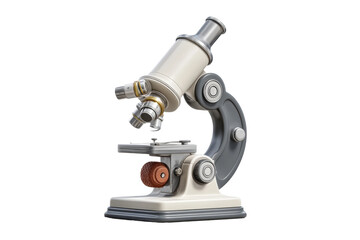 PNG Vintage optical microscope on white background