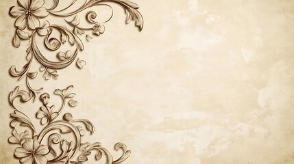 Ornate vintage floral design