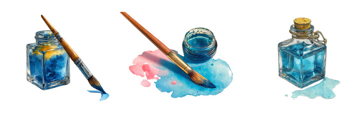 Colorful Paint Supplies for Creative Art Projects and Crafts