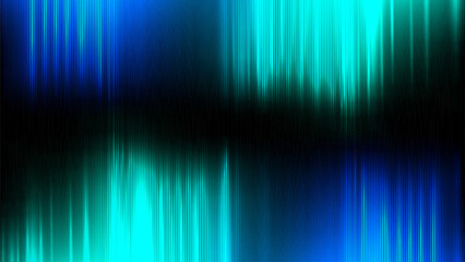 Neon abstract lines design on gradient background. Futuristic background for landing page. Holographic gradient stripes. Shiny lines texture. Psychedelic neon color shading. Vector illustration.