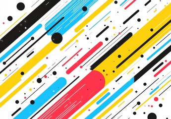 Abstract Dynamic Lines & Dots Background for Modern & Energetic Design