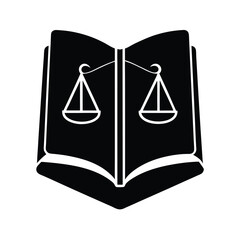 Law Book Icon Vector Flat and Clean Look Isolated.eps