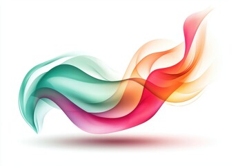 Abstract Flowing Gradient Wave for Technology Banners, Health & Wellness Graphics, and Modern Art