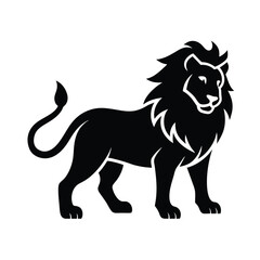 Lion Icon Vector Flat and Clean Look Isolated on.eps