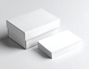 Two white boxes, one large, one small