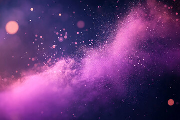 Glowing bokeh dust for upscale branding