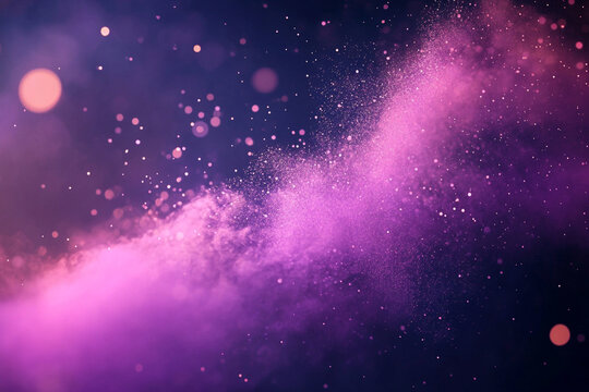 Glowing bokeh dust for upscale branding