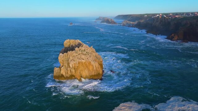Sunset lights in the Urro del Manzano area of ​​the Dunes of Liencres Natural Park. Liencres, Pi&eacute;lagos Municipality, Costa Quebrada Geopark, Cantabrian Sea, Cantabria, Spain, Europe