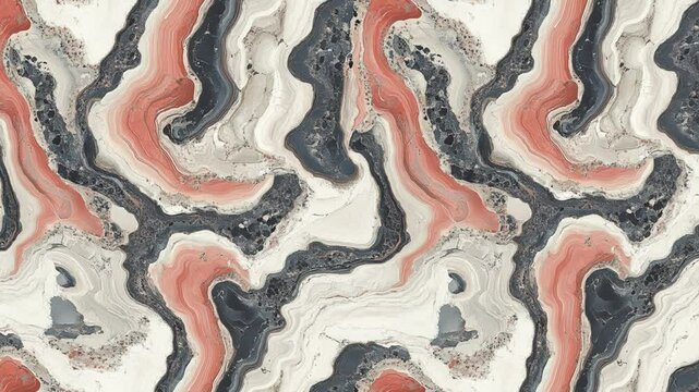 Abstract Lava Flowing Loop Animation Background