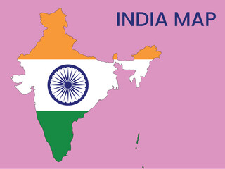 Map of India, India Map Vector Illustration. India