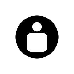 user icon on transparent background