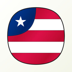 America flag app icon. American flag button