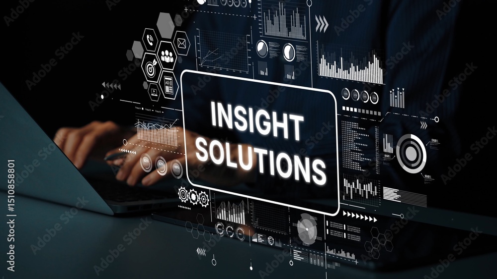 Poster Modern Data Analysis and Insight Solutions with Digital Interface and Analytics Graphs. Asymptotic smart data analytic.