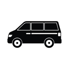 Minivan Icon Vector Flat And Clean Look