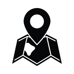 Map Icon Vector Flat And Clean Look
