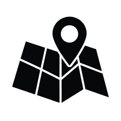 Map Icon Vector Flat And Clean Look