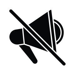 Mute Icon Vector Flat And Clean Look