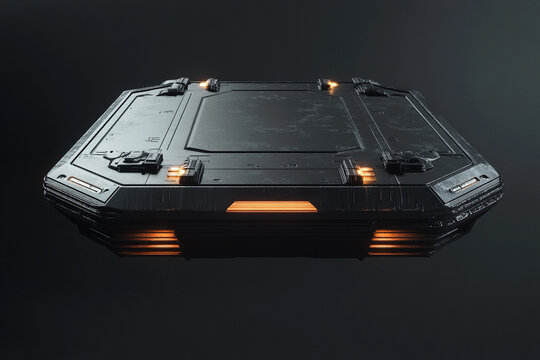 Hovering base platform with lighting from below