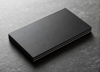 Black business card mockup material