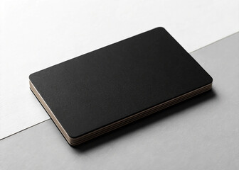 Black business card mockup material