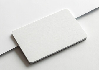 White business card mockup material