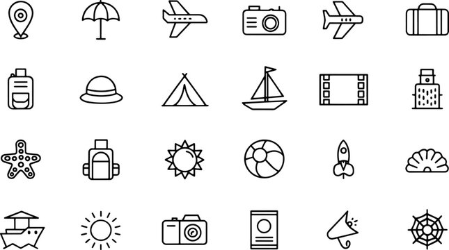 travel icon set  holiday related line icons  touri (1).eps