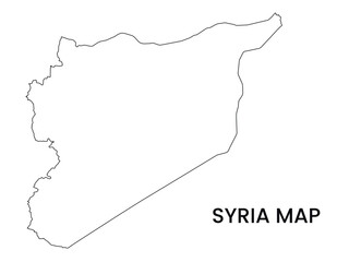 Map of Syria, Syria Map Vector Illustration.