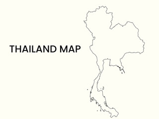 Map of Thailand, Thailand Map Vector Illustration. Thailand