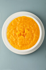 Aam Ras, Mango pulpy juice. Indian Desert and snack 