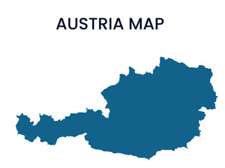 Map of Austria, Austria Map Vector Illustration.