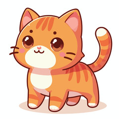 Fototapeta premium cute orange cat