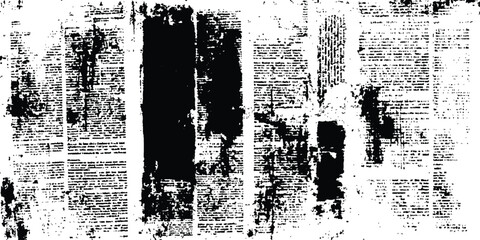  Vector newspaper paper grunge vintage old aged texture. Vintage grunge newspaper collage background. 