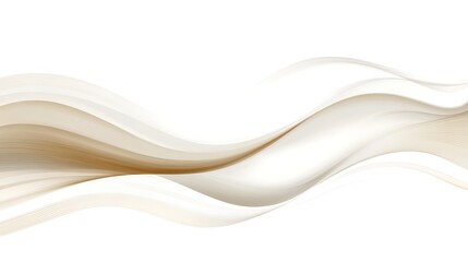 Obraz premium Abstract wavy lines in beige and white