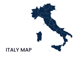 Map of Italy, Italy Map Vector Illustration.