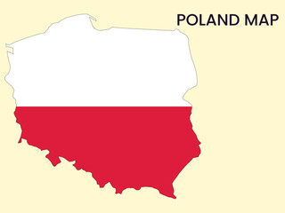 Map of Poland, Poland Map Vector Illustration.