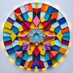 Obraz premium Colorful Abstract Puzzle Globe Representing Diversity and Inclusion