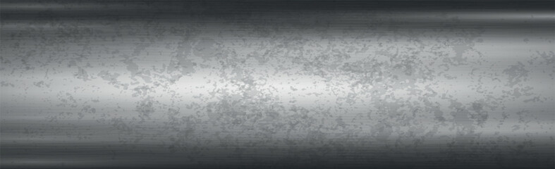 Panoramic metal background with rust - Vector illustration