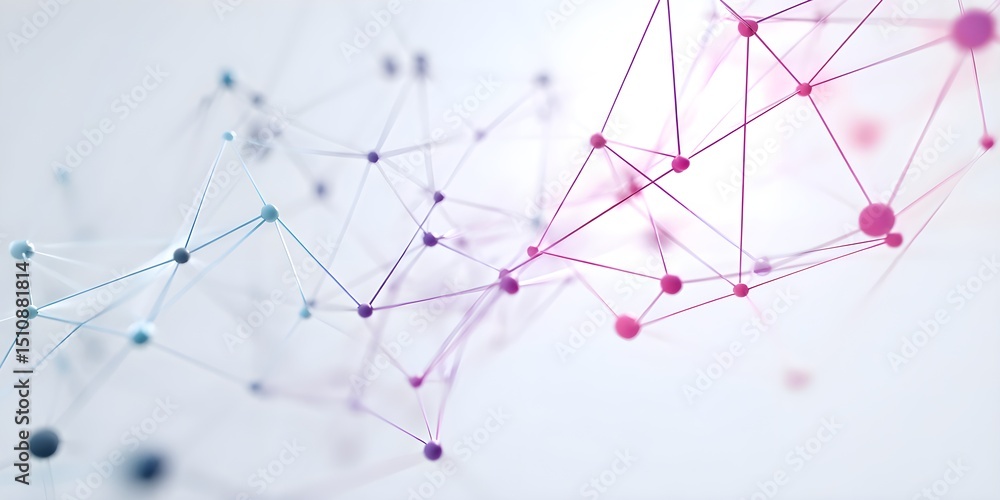Fototapete dynamic connections exploring the abstract network of technology digital space graphics futuristic e