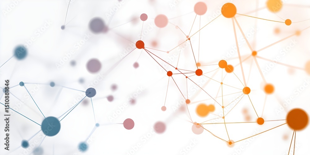 Fototapete data visualization insights digital space infographic tech environment abstract view network connect