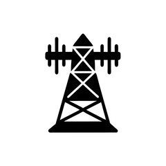 creative details transmission tower icon vector illustration