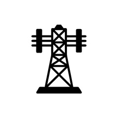 creative details transmission tower icon vector illustration
