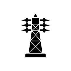 creative details transmission tower icon vector illustration