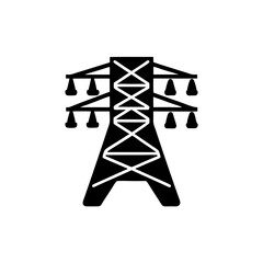 creative details transmission tower icon vector illustration