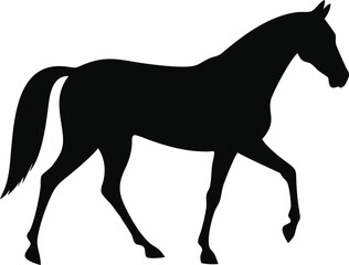 Obraz premium Horse Silhouette Vector Illustration 