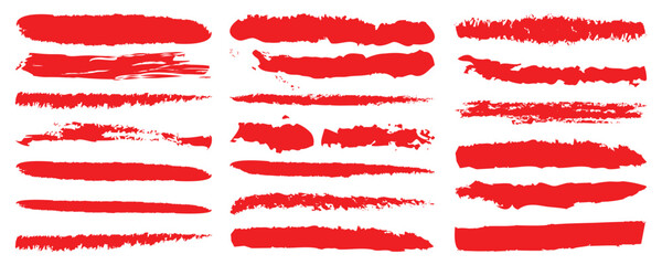 Set of paint brush stroke set. Grunge design elements. Abstract black in splash, paint, brush strokes, stain grunge isolated on white background, Paintbrush collection. 